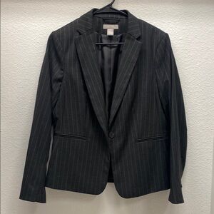 Black Pinstripe Blazer